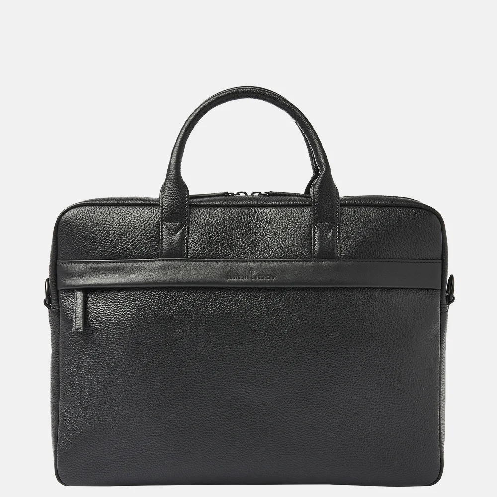 Castelijn en Beerens Moss laptoptas 17 inch zwart bij Duifhuizen