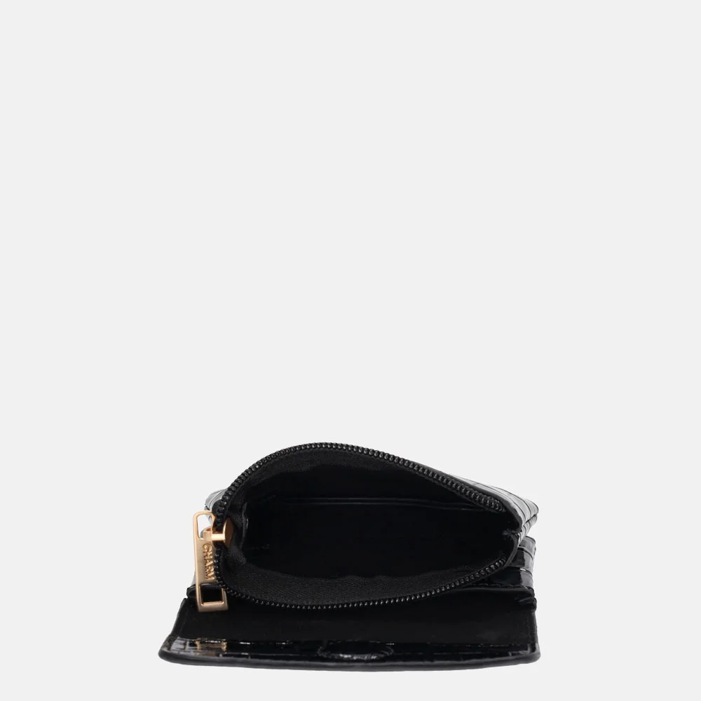 Charm London Knightbridge portemonnee S zwart bij Duifhuizen