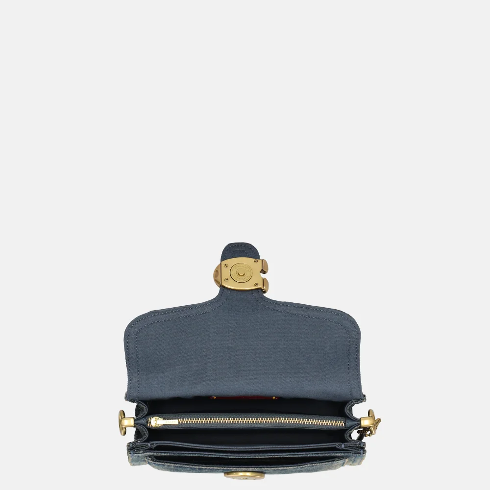 Coach Tabby Loved schoudertas 20' denim dark indigo bij Duifhuizen