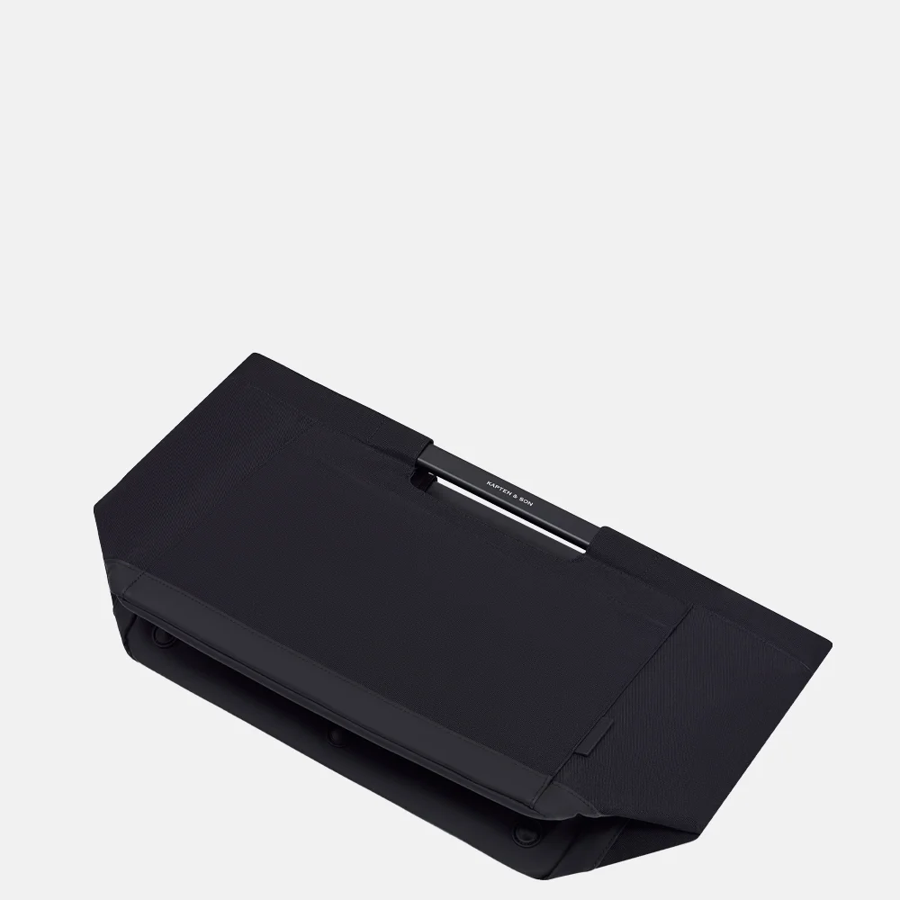Kapten & Son Vaasa boodschappentas all black bij Duifhuizen