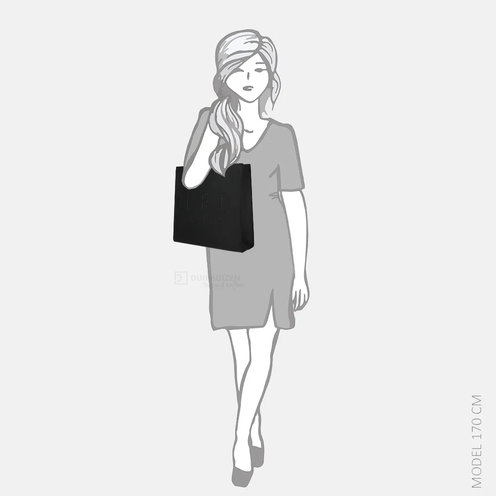 Ted Baker Iconny icon bag shopper L jet black bij Duifhuizen