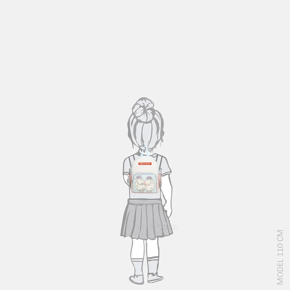 Zebra Trends x Mike & Molly kinderrugzak S lichtblauw bij Duifhuizen