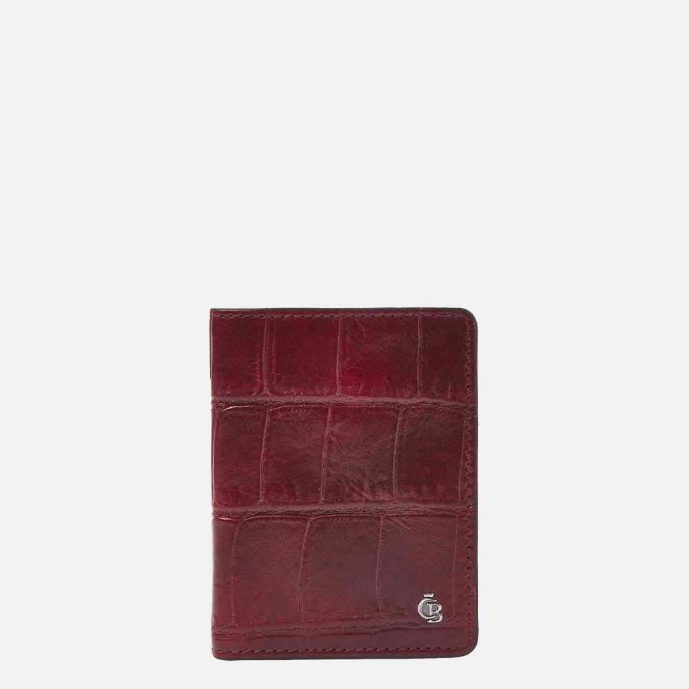 Castelijn en Beerens creditcard pasjeshouder croco rood