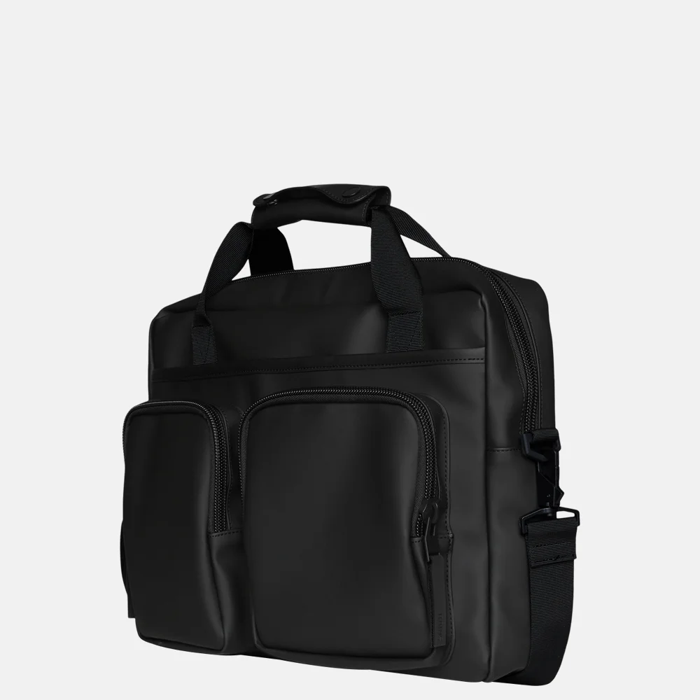 Rains Texel Tech laptoptas 15 inch black bij Duifhuizen
