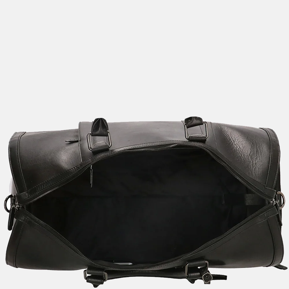 Genicci Charles weekendtas 55 cm zwart bij Duifhuizen