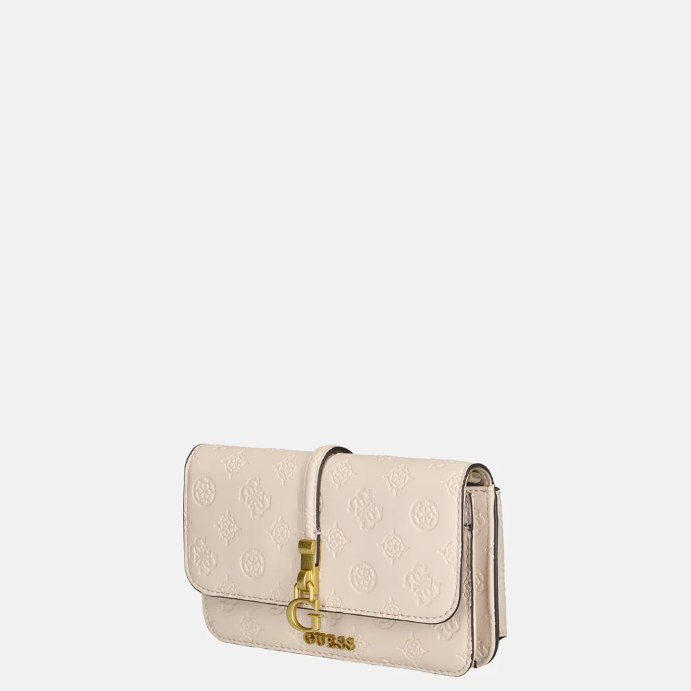 Guess James crossbody tas mini blush logo bij Duifhuizen