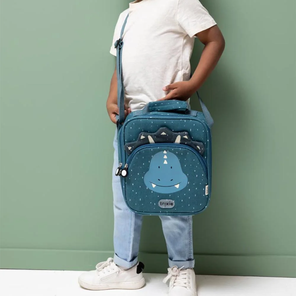 Trixie thermische lunchtas Mr. Triceratops kindertas blauw bij Duifhuizen