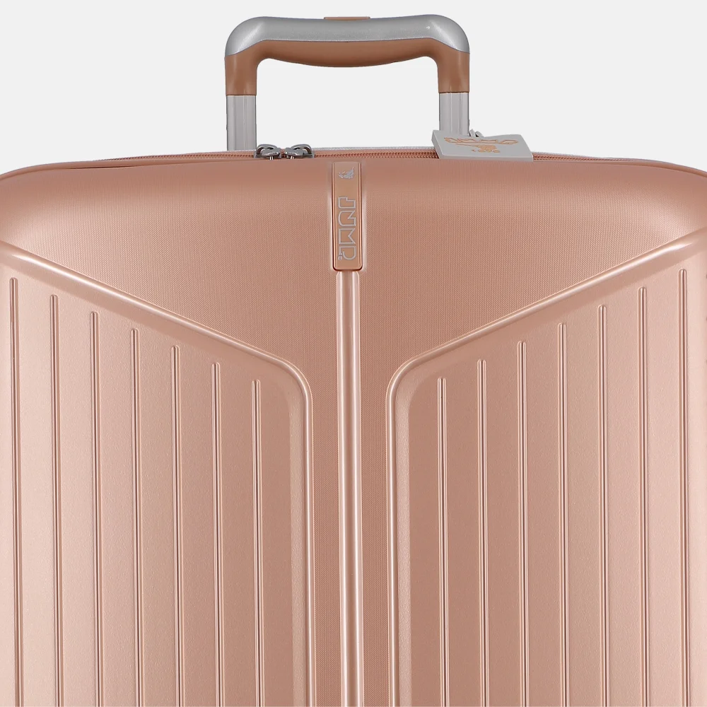 Jump Evae handbagage koffer 55 cm expandable rosepale bij Duifhuizen