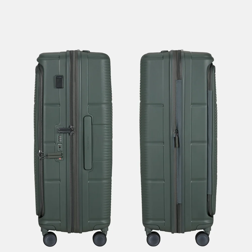 Samsonite Paralux HS Spinner reiskoffer expendable 75 cm olive bij Duifhuizen