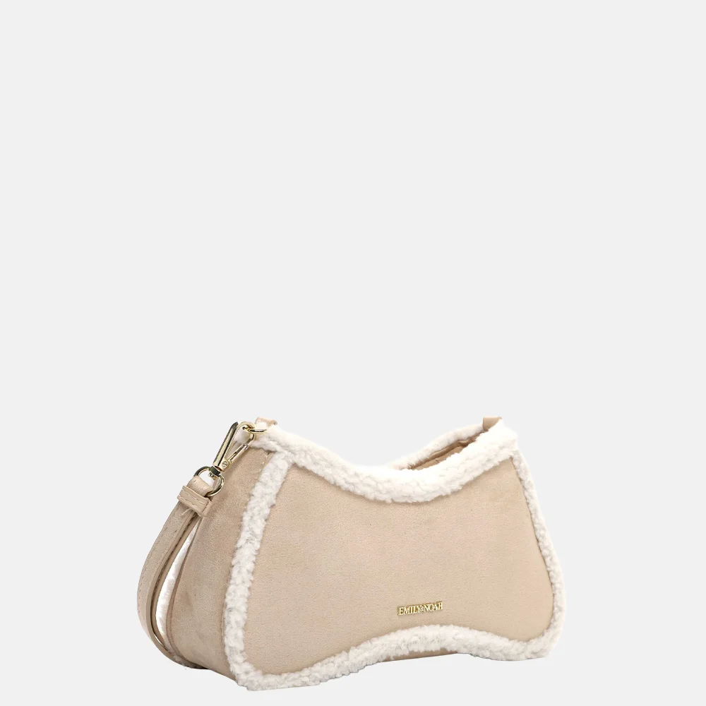Emily & Noah Heidenrose crossbody tas beige bij Duifhuizen
