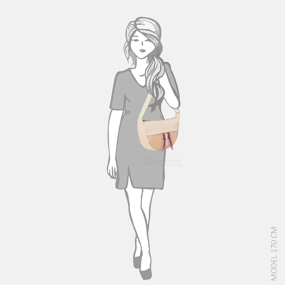 Studio Noos Patchwork fanny pack crossbody tas oatmeal bij Duifhuizen