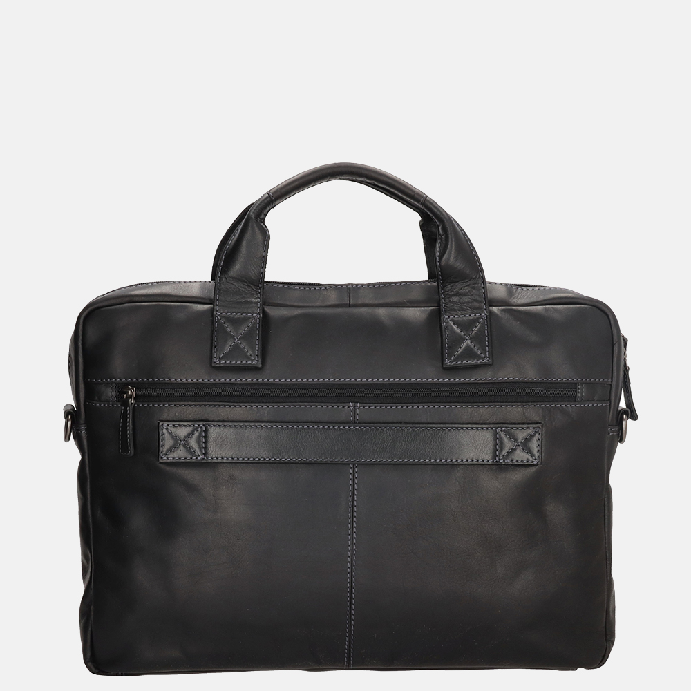 Hide & Stitches Japura laptoptas 15.6 inch zwart bij Duifhuizen