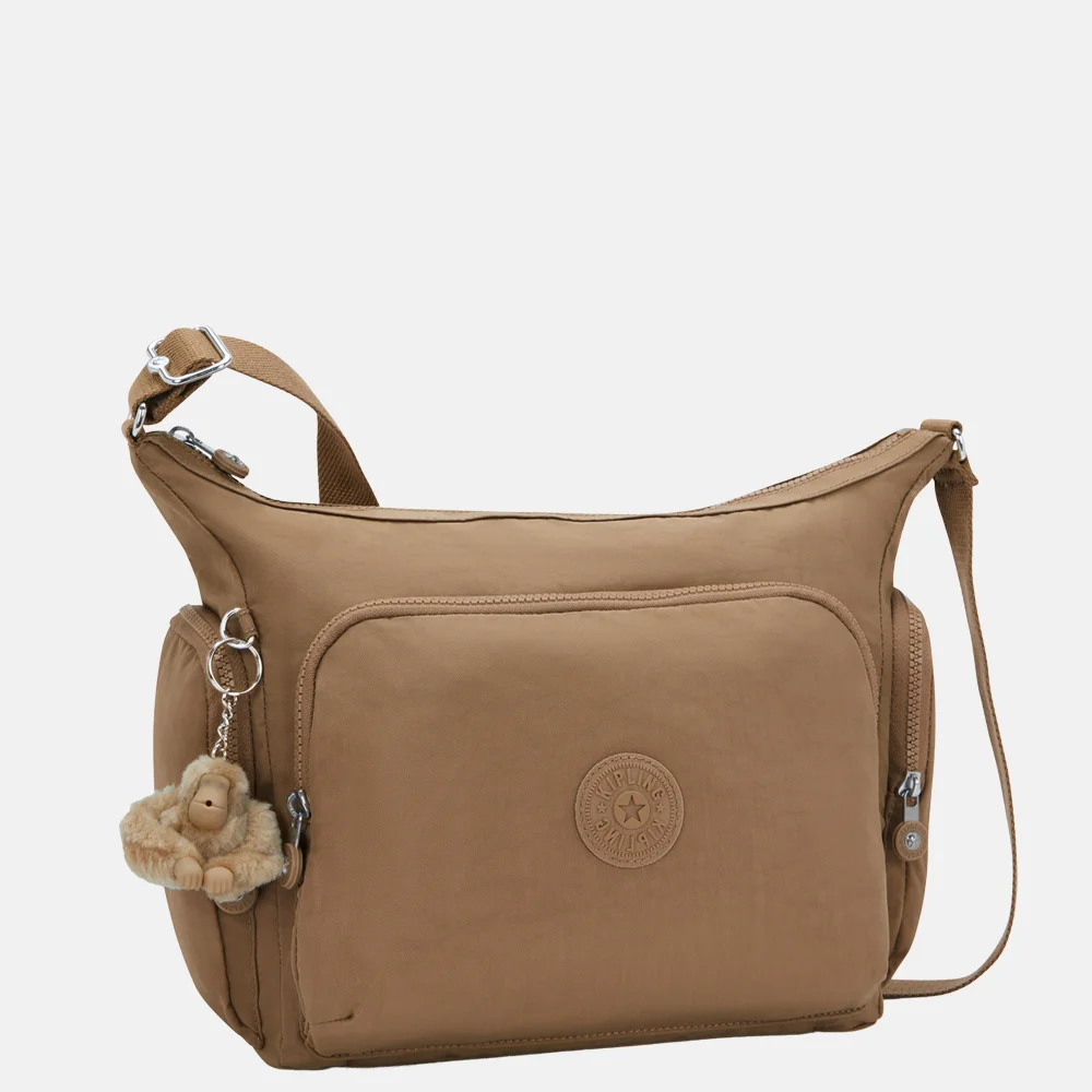 Kipling Gabb schoudertas early tan bij Duifhuizen