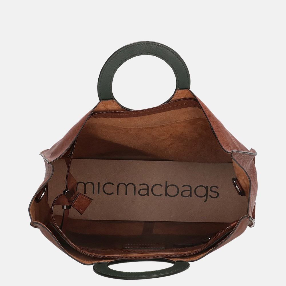 Micmacbags Wildlife handtas brown bij Duifhuizen