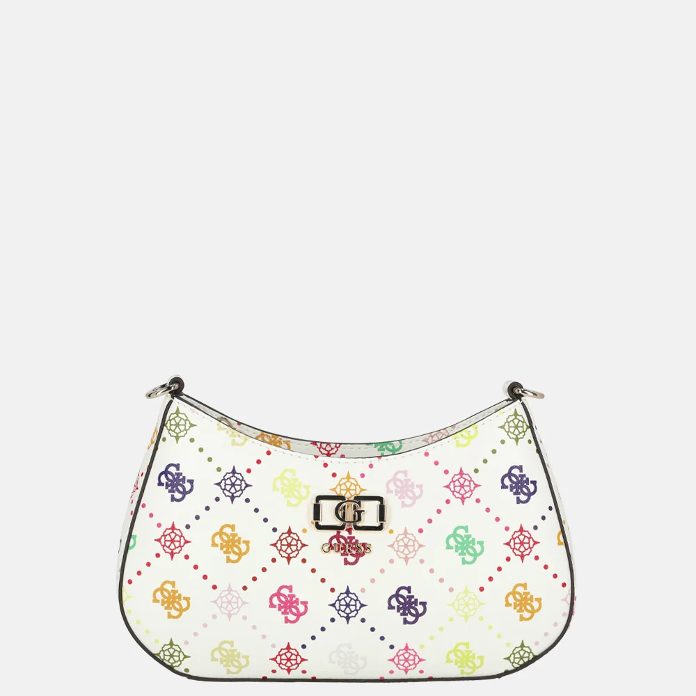 Guess Emelie schoudertas multi logo bij Duifhuizen