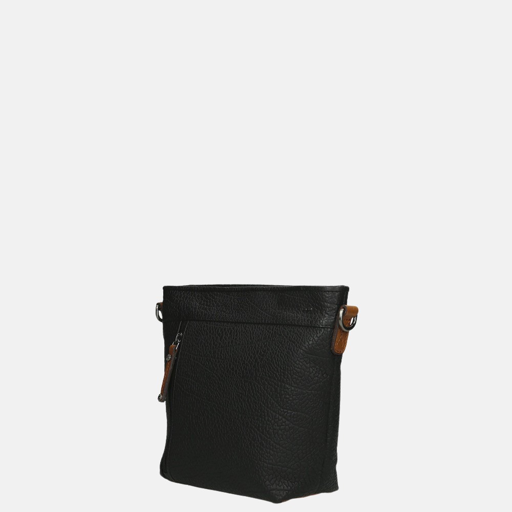 Berba Chamonix crossbody tas black bij Duifhuizen