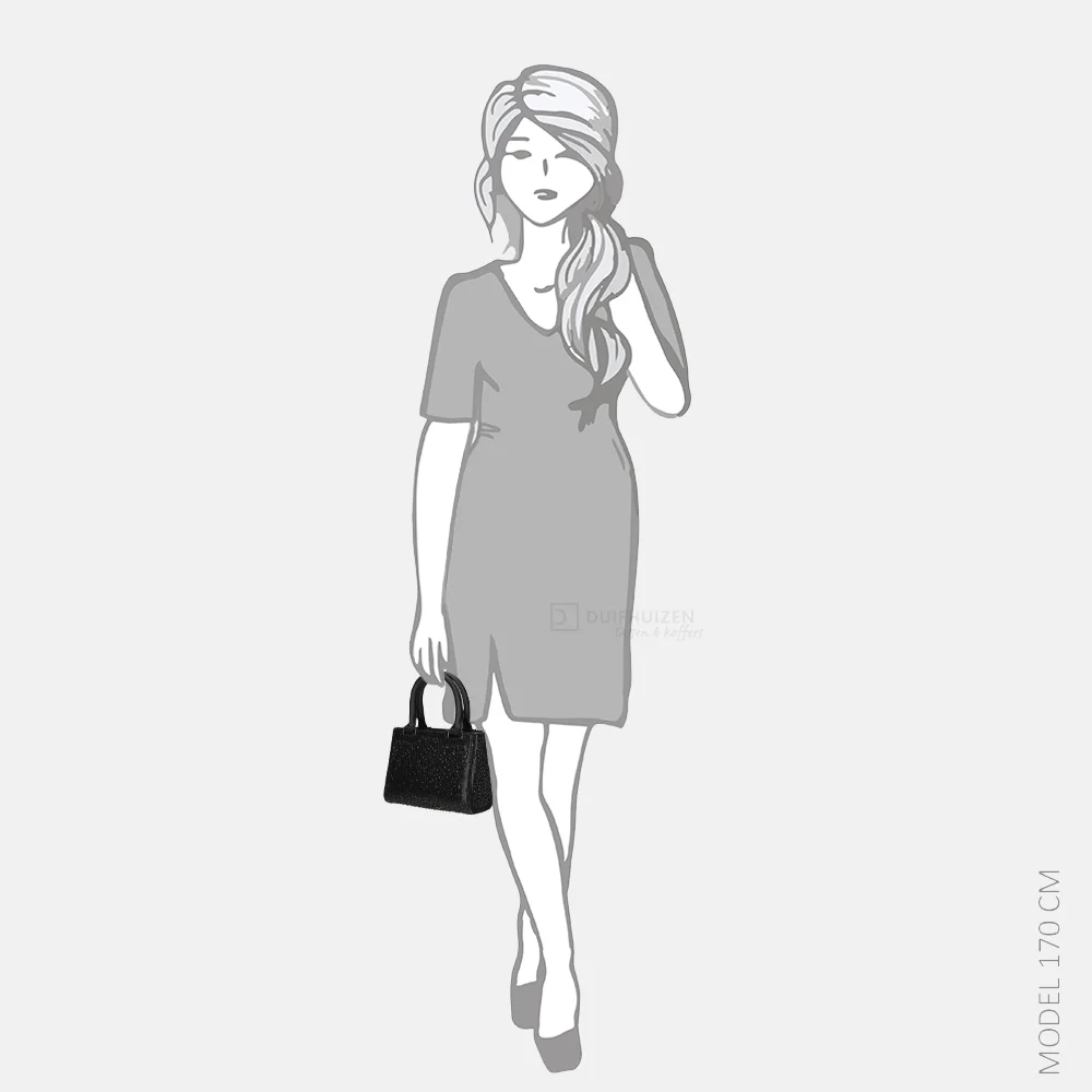 Firenze buideltas glitter black bij Duifhuizen