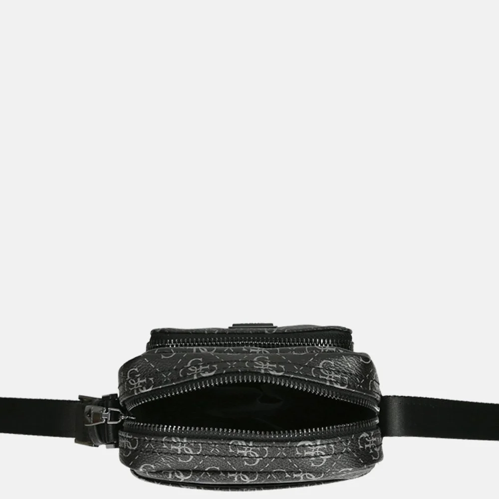 Guess Vezzola smart crossbody tas dark black bij Duifhuizen