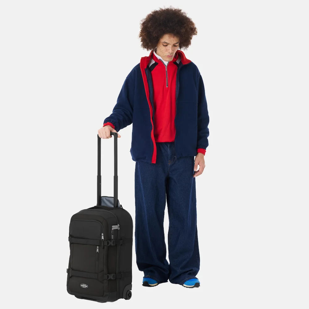 Eastpak Transit'r Pro S reistas op wielen 55 cm zwart bij Duifhuizen