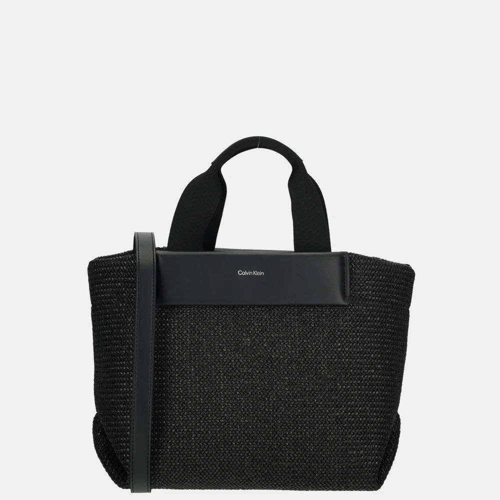 Calvin Klein Raffia handtas S black