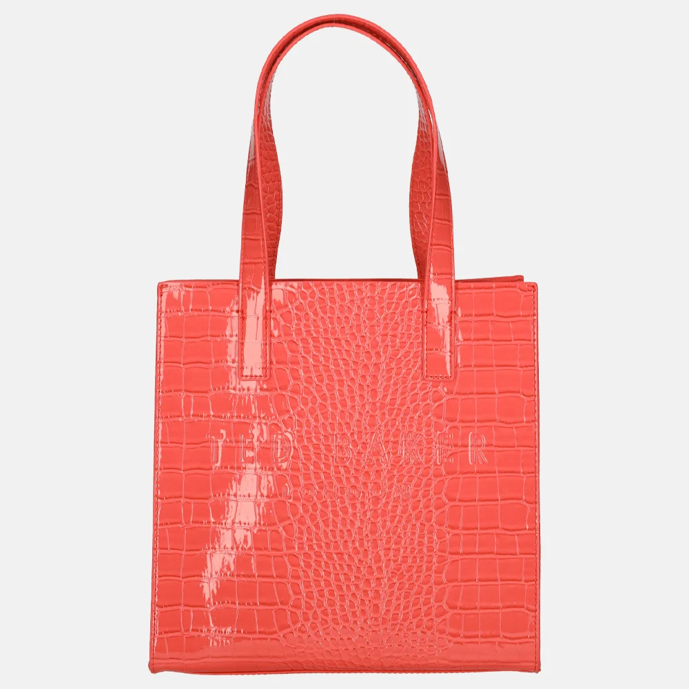 Ted Baker Reptcon shopper S coral bij Duifhuizen