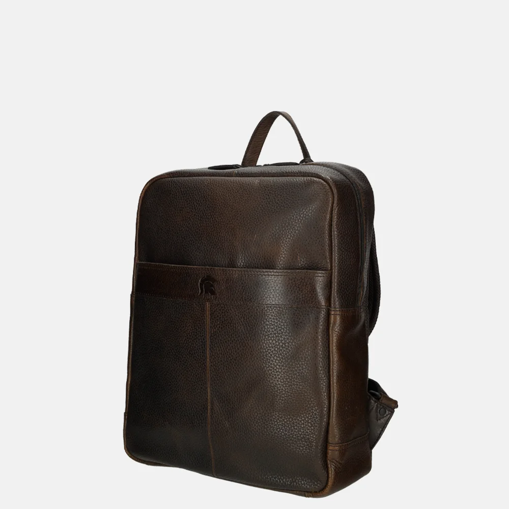 Pylos 59 Sarda rugzak dark brown bij Duifhuizen