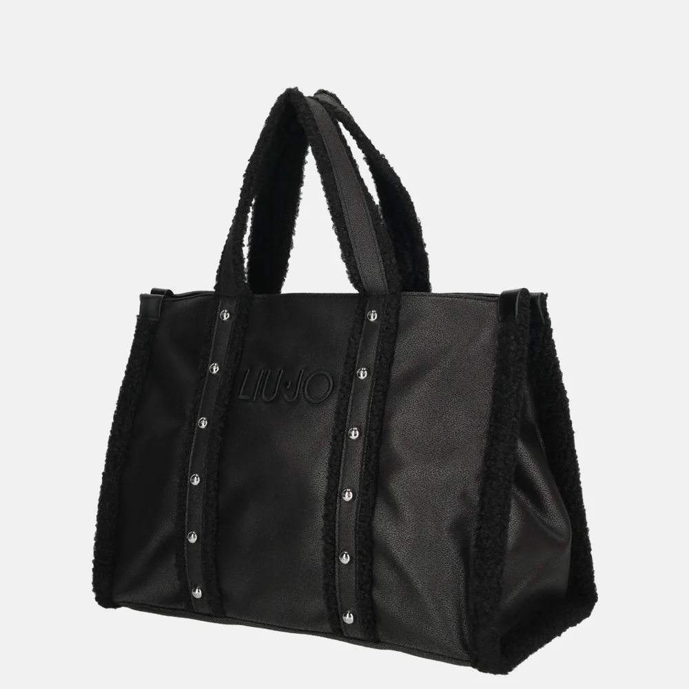 Liu Jo  Eco Montone handtas nero bij Duifhuizen