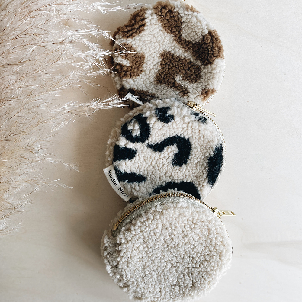 Studio Noos Chunky Wallet portemonnee leopard ecru bij Duifhuizen