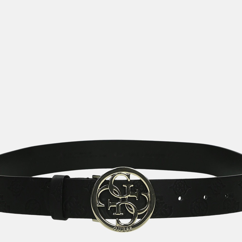 Guess Peony riem 3.5 cm black bij Duifhuizen