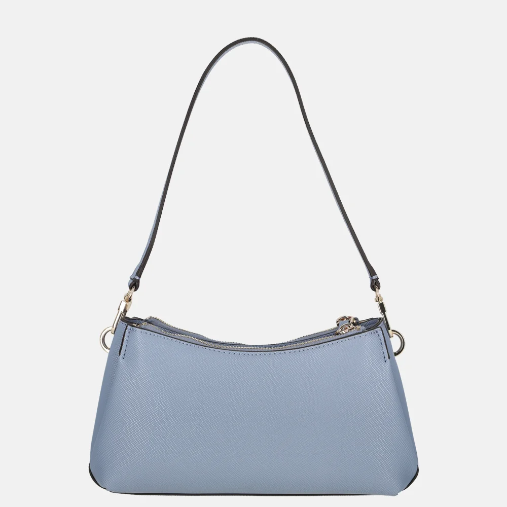 Guess Noelle II schoudertas mini grey blue bij Duifhuizen