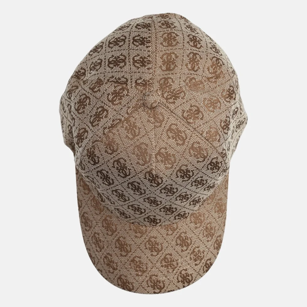 Guess Aviana Basebal Cap pet Latte Logo bij Duifhuizen