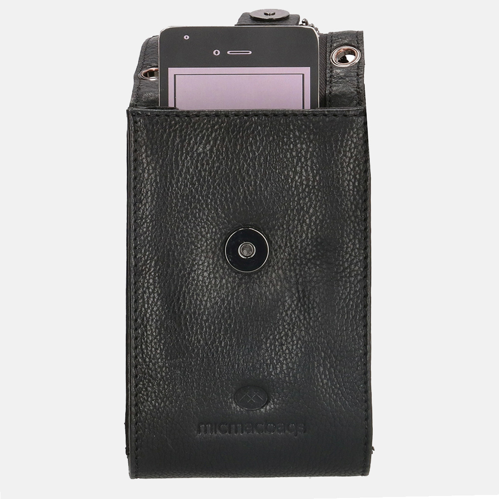 Micmacbags Mendoza crossbody tas zwart bij Duifhuizen