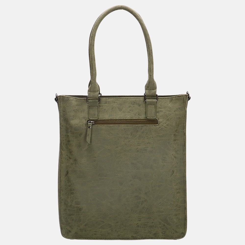 Enrico Benetti Bobbi shopper 14 inch olive bij Duifhuizen