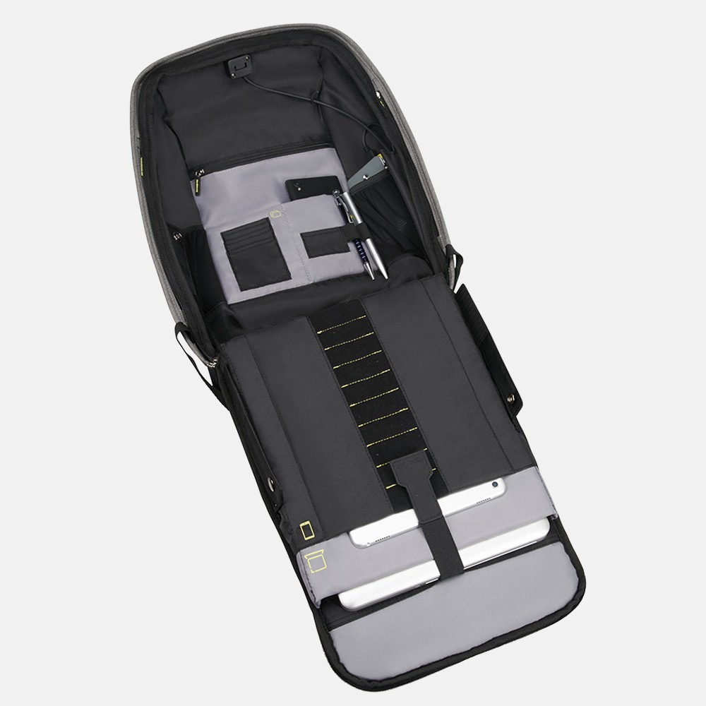 Samsonite Securipak laptop rugzak 15.6 inch cool grey bij Duifhuizen