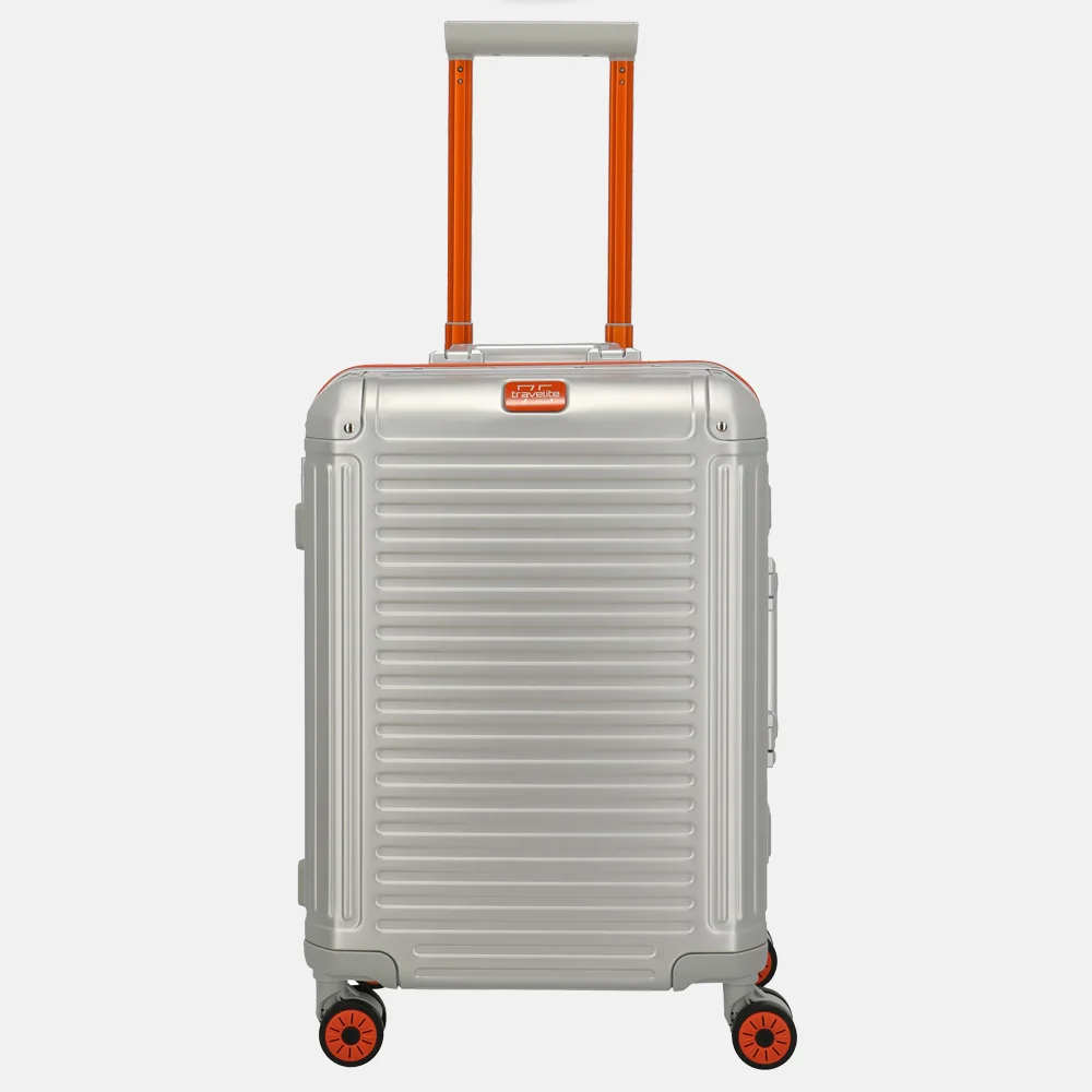 Travelite Next 2.0 handbagage koffer 55 cm Limited Edition silver-orange