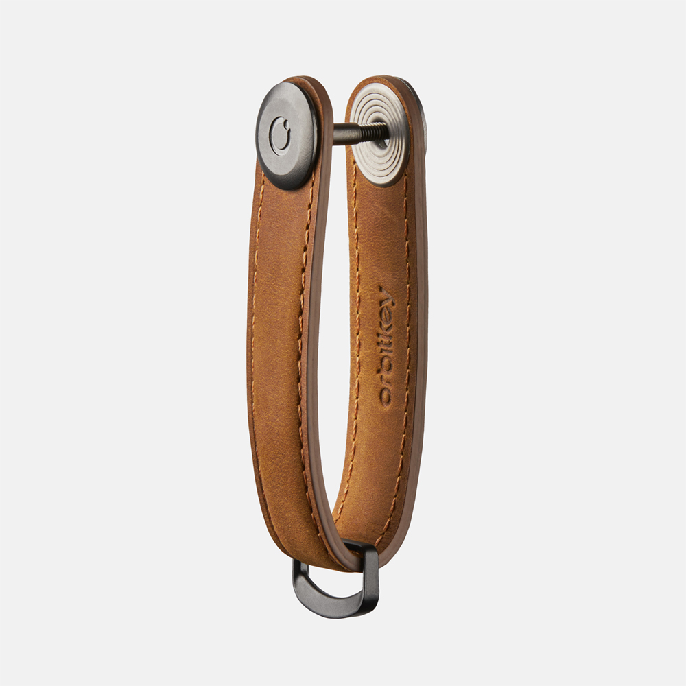 Orbitkey 2.0 Crazy Horse sleuteletui chestnut brown/brown bij Duifhuizen