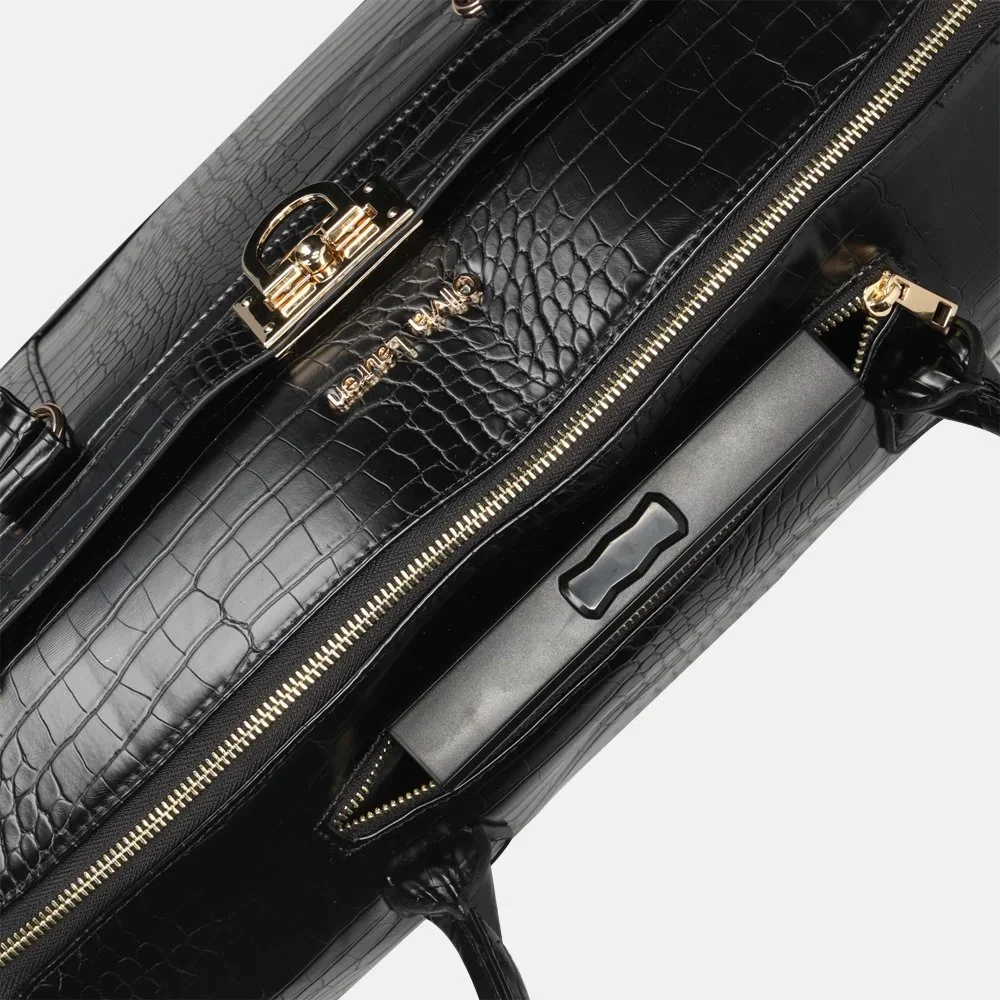 Olivia Lauren Jackson laptop trolley black bij Duifhuizen
