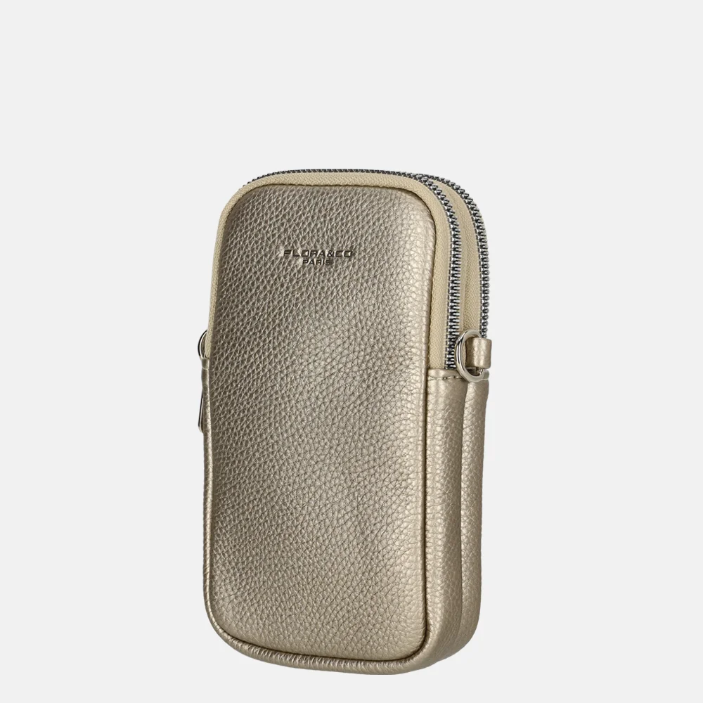 Flora & Co telefoontas taupe metal bij Duifhuizen