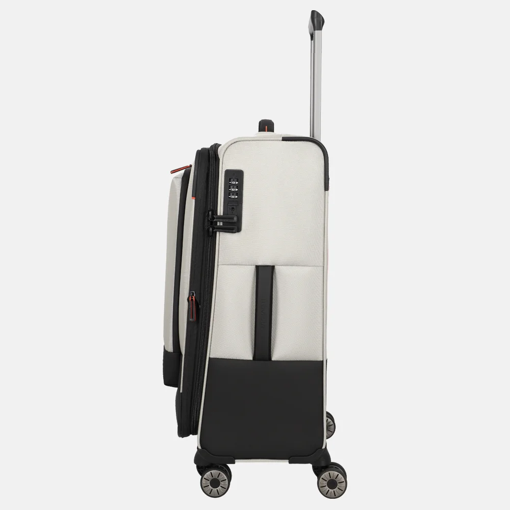 Travelite Crosslite 5.0 reiskoffer 66 cm beige bij Duifhuizen