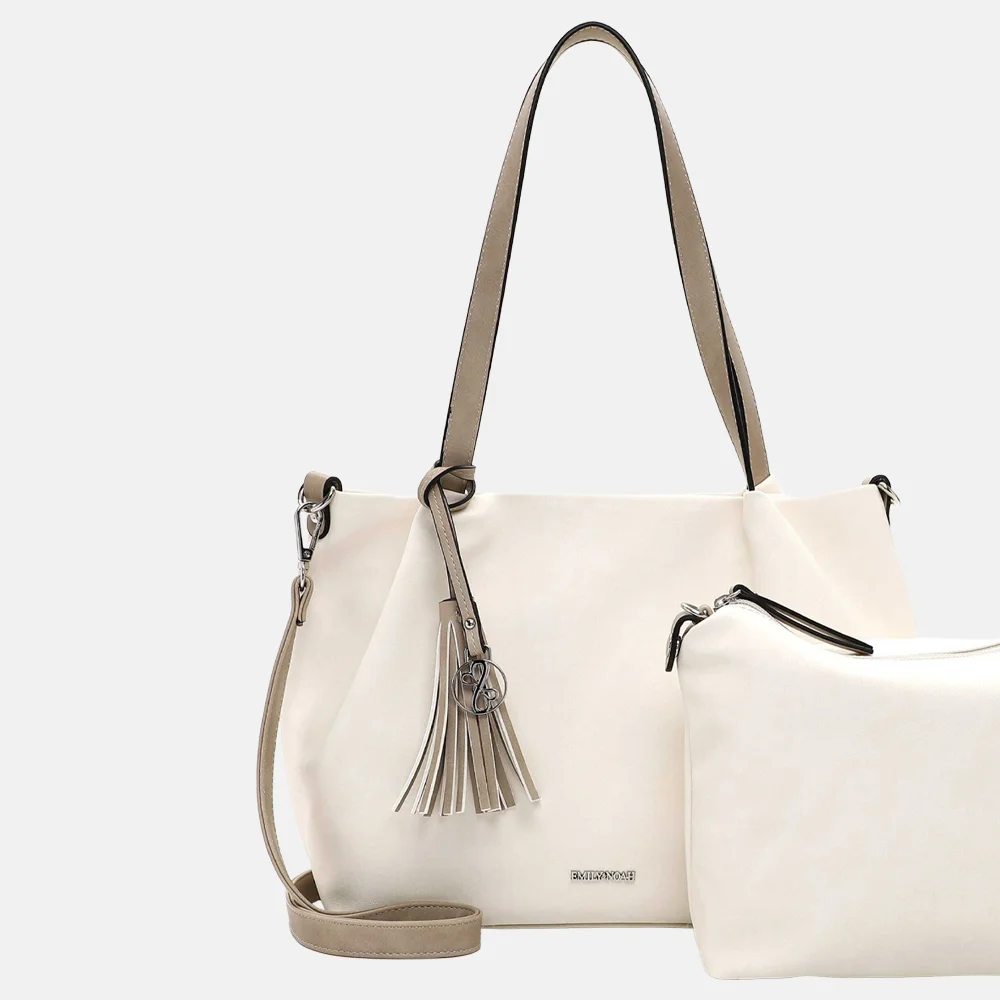 Emily & Noah Elke shopper beige bij Duifhuizen