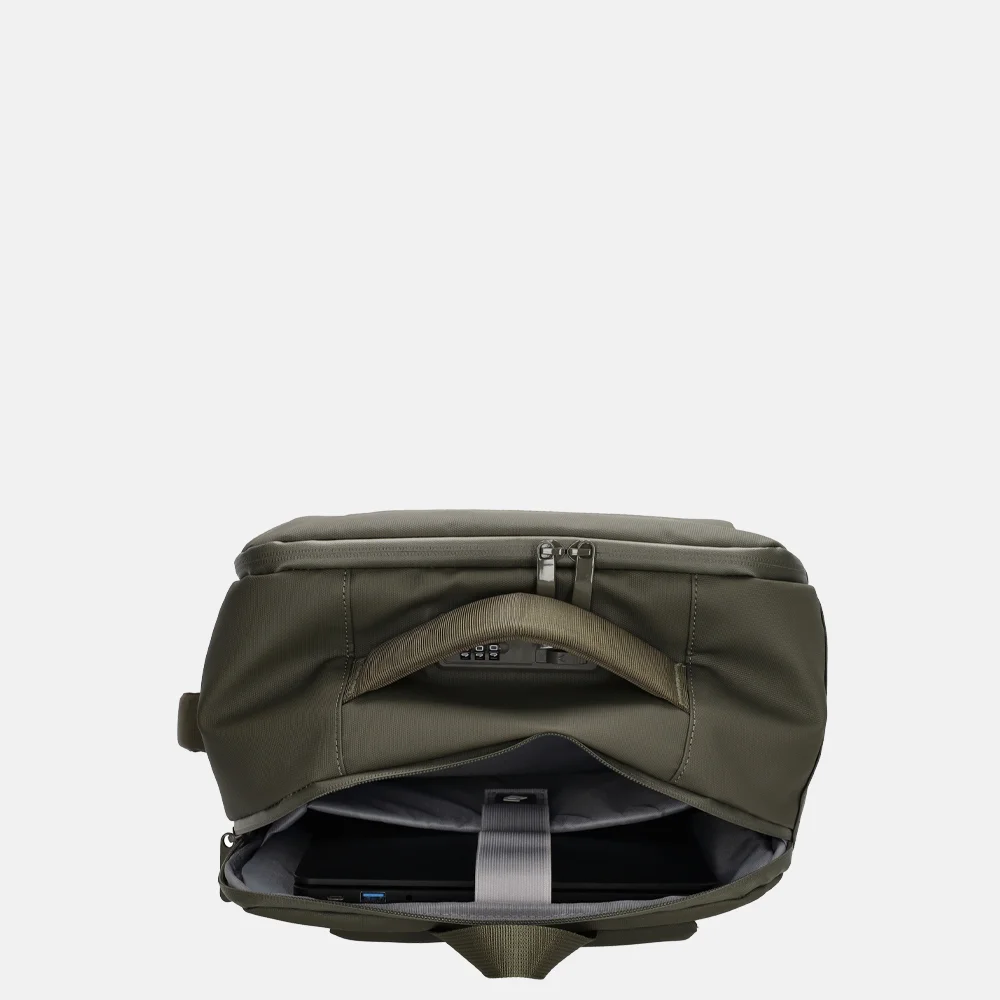 Beagles laptoprugzak 17 inch olijfgroen bij Duifhuizen