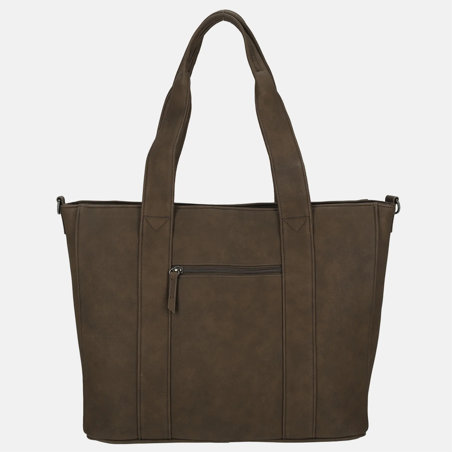 Enrico Benetti Taylor shopper 15 inch donkerbruin bij Duifhuizen