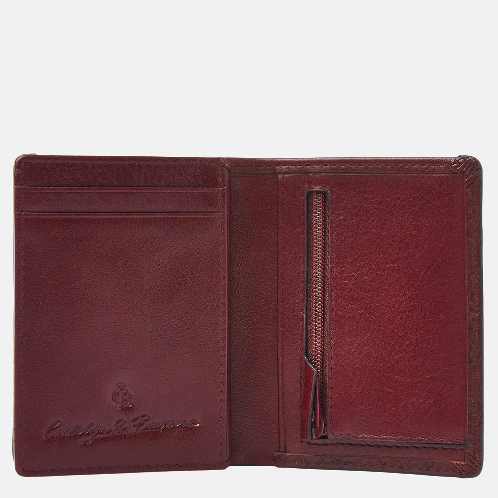 Castelijn en Beerens mini wallet pasjeshouder croco rood bij Duifhuizen