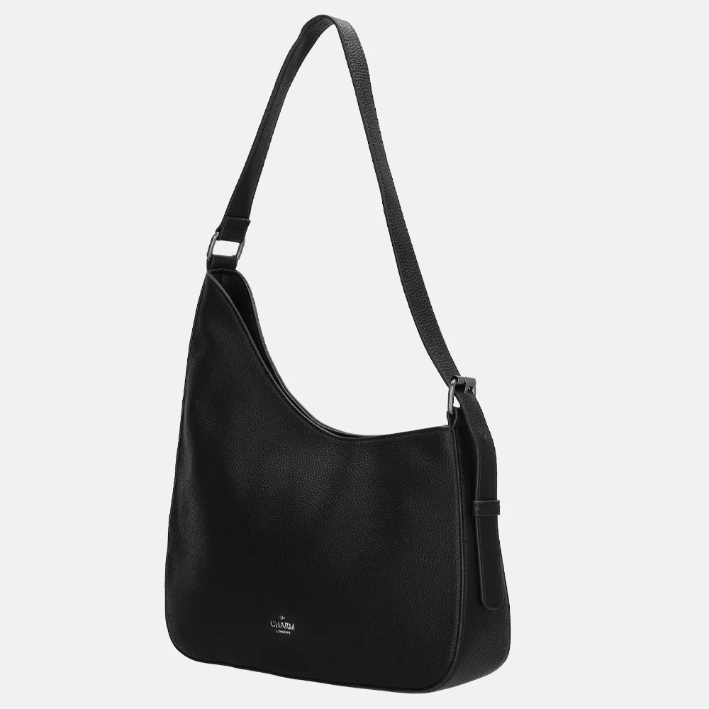 Charm London Mondmarte schoudertas zwart bij Duifhuizen