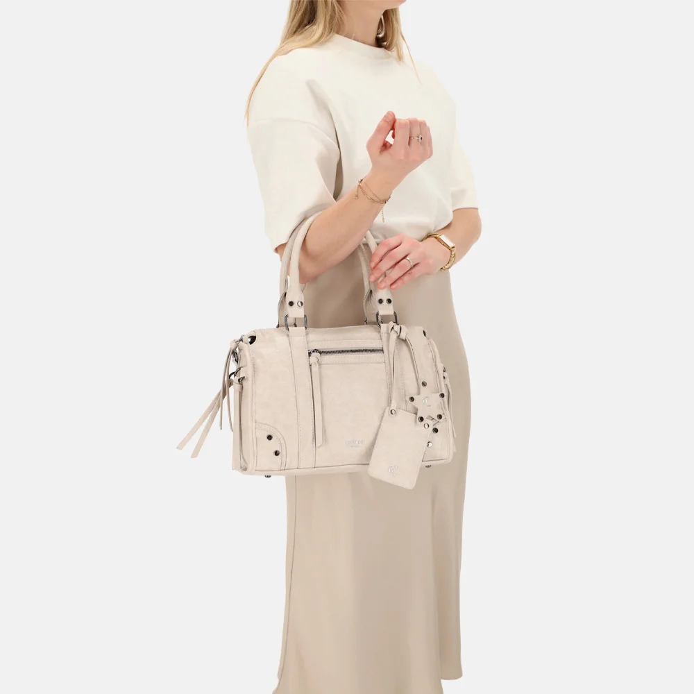 Charm London Berlin handtas M creme bij Duifhuizen
