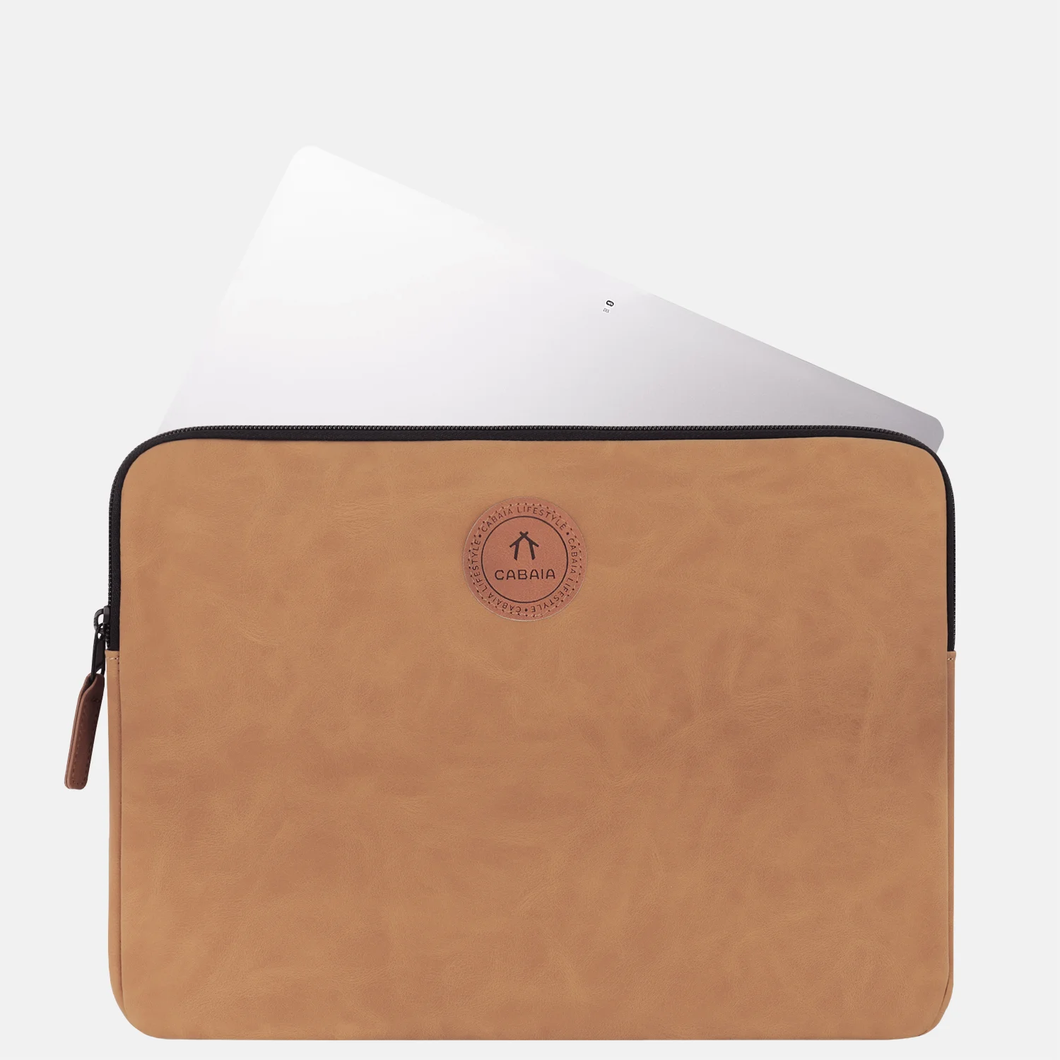 Cabaia laptophoes 14 inch cognac bij Duifhuizen