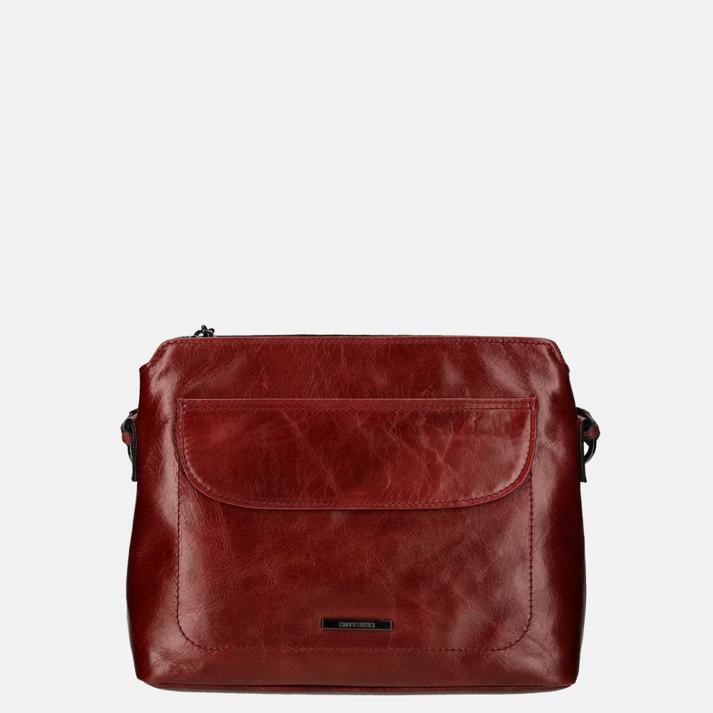 Claudio Ferrici Pelle Vecchia crossbody tas bordo bij Duifhuizen
