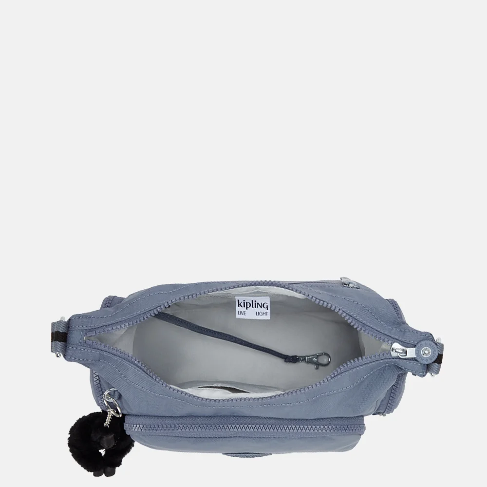 Kipling Gabb schoudertas S blue stone bij Duifhuizen