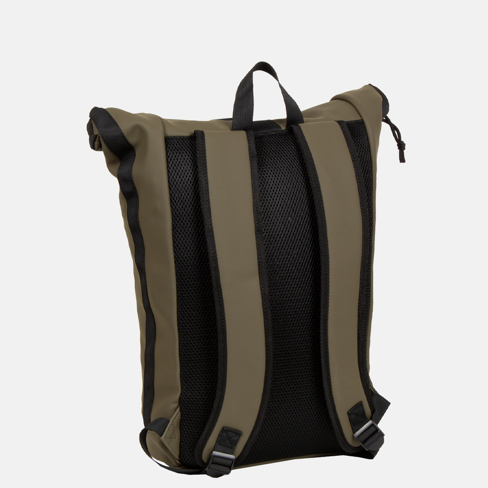 New Rebels Mart laptop rugzak 15 inch olive bij Duifhuizen