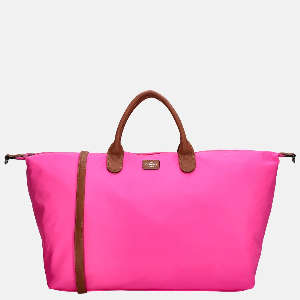 Charm London Buckingham weekendtas fuchsia